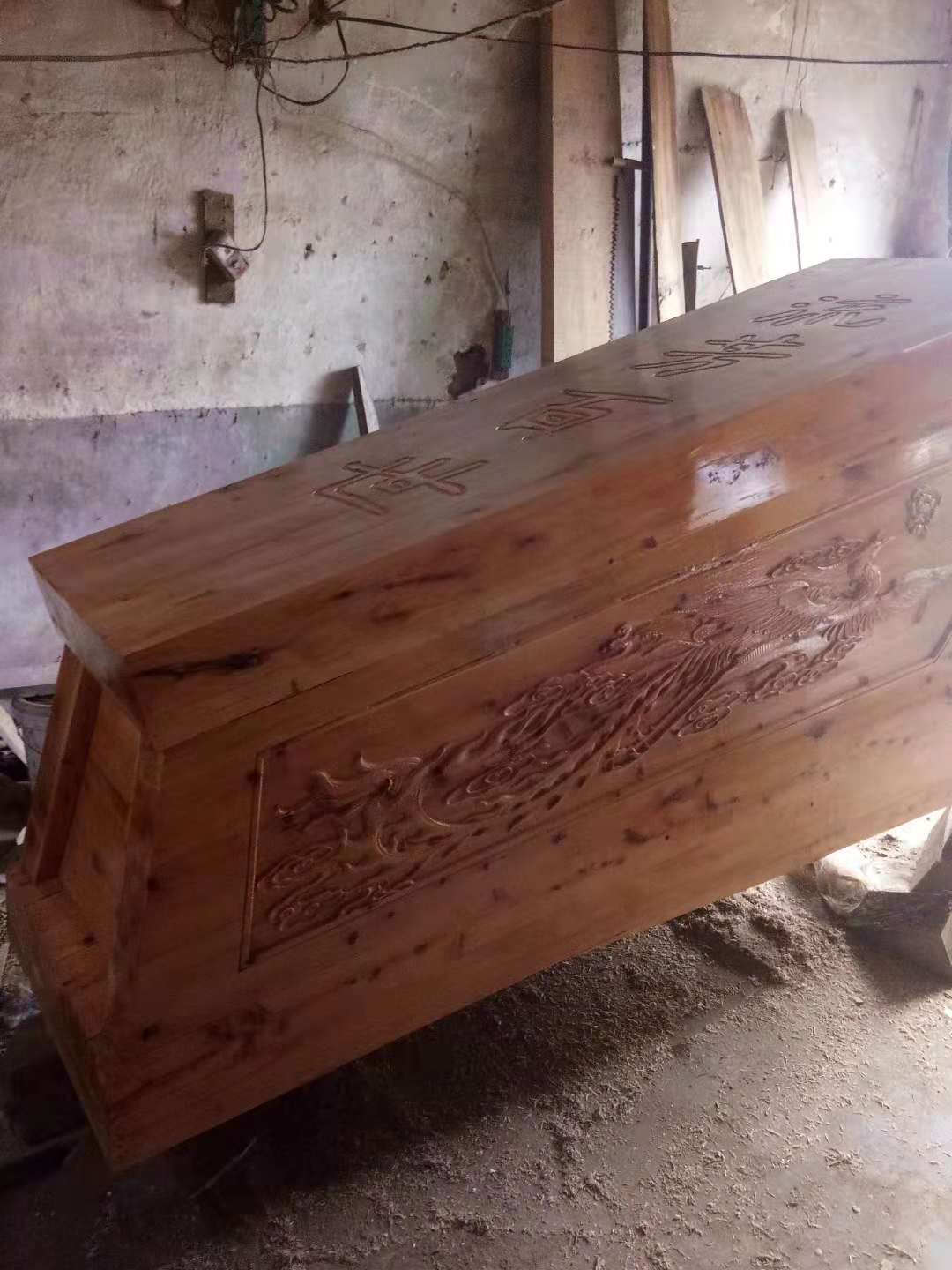 实木柏木棺材出售直销柏木棺材批发